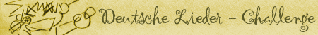 Deutsche Lieder - Challenge